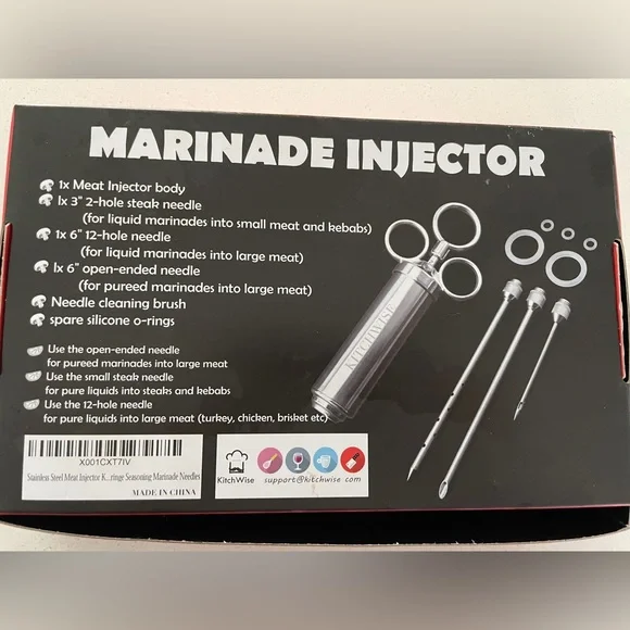 Meat Injector Kit BBQ Master - Picture 3 of 9